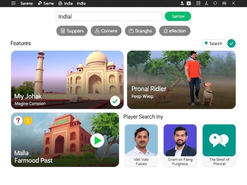 Serene Search India Game Screenshot